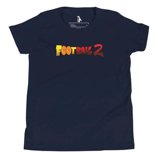 Football 2 Youth Short Sleeve T-Shirt VAWDesigns