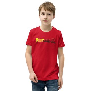 Football 2 Youth Short Sleeve T-Shirt VAWDesigns