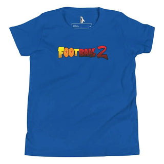 Football 2 Youth Short Sleeve T-Shirt VAWDesigns