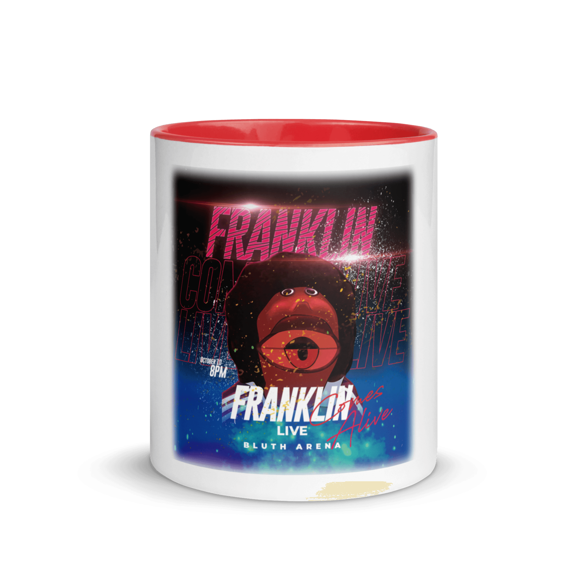Franklin Comes Alive Live Mug with Color Inside VAWDesigns