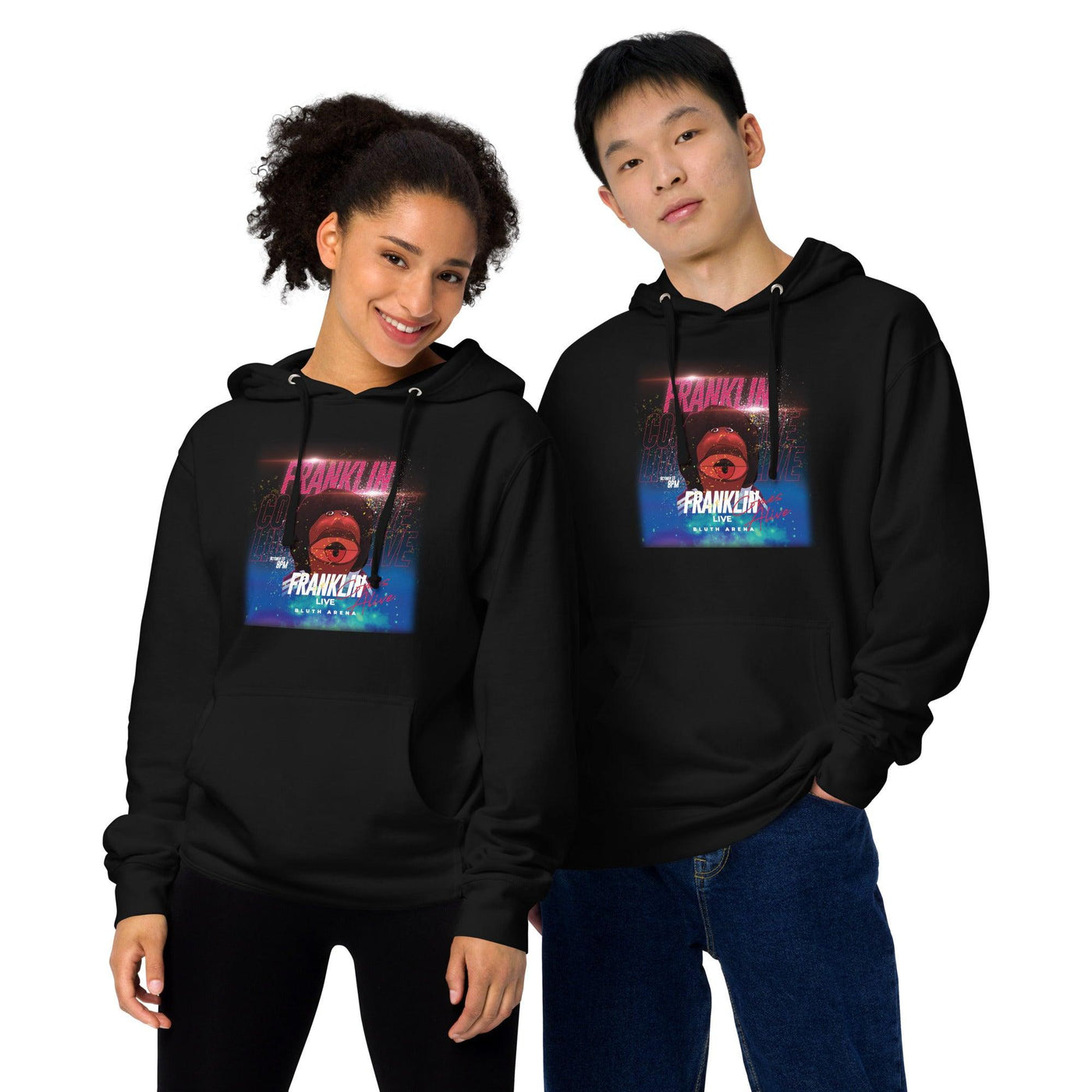 Franklin Comes Alive Live Unisex midweight hoodie VAWDesigns