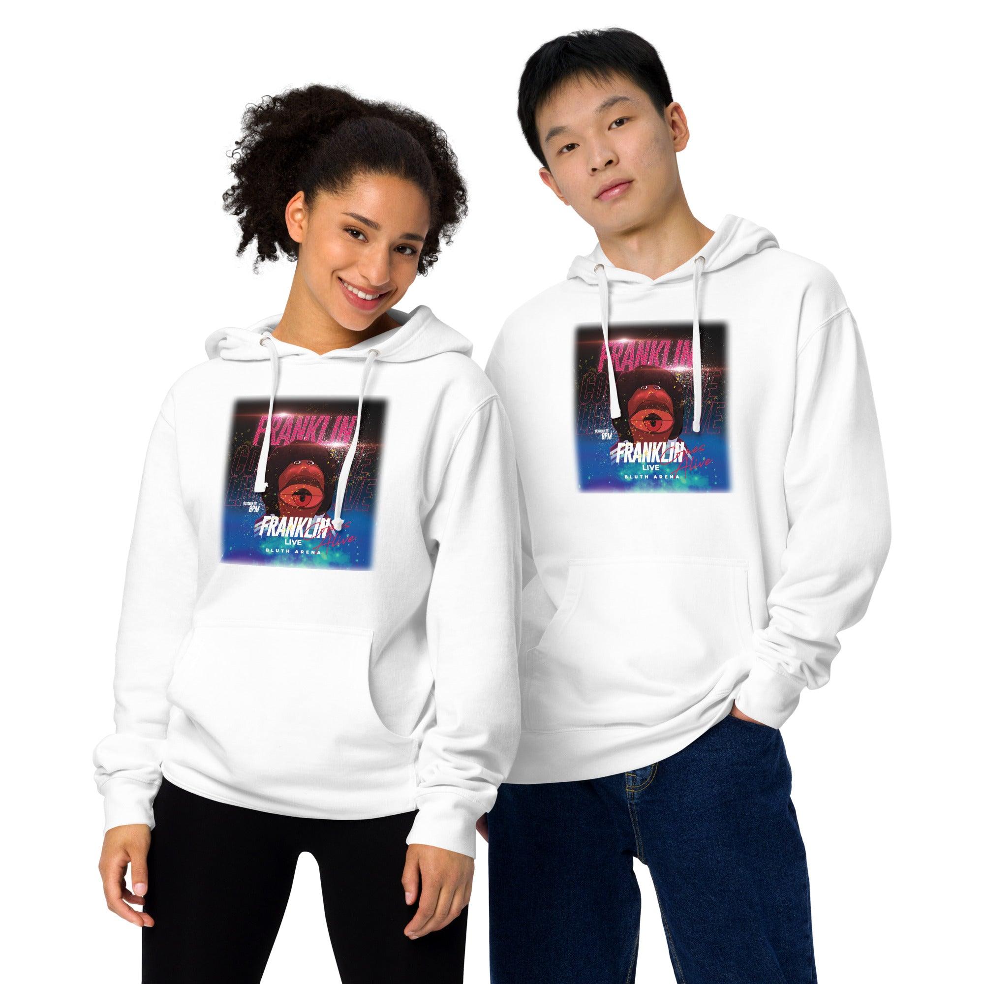 Franklin Comes Alive Live Unisex midweight hoodie VAWDesigns