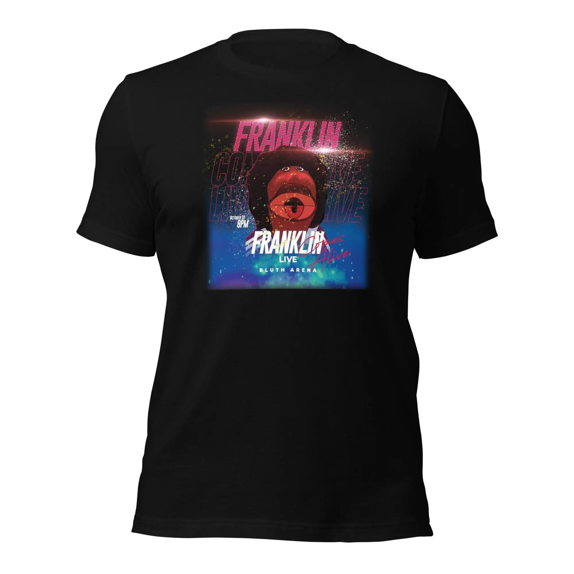 Franklin Comes Alive! Unisex t-shirt VAWDesigns