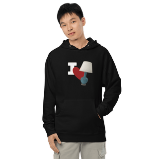 I Love Lamp Unisex Hoodie VAWDesigns