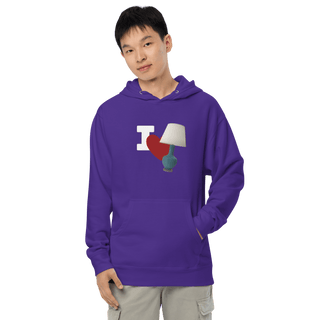 I Love Lamp Unisex Hoodie VAWDesigns