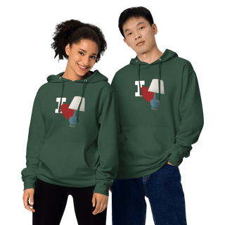 I Love Lamp Unisex Hoodie VAWDesigns