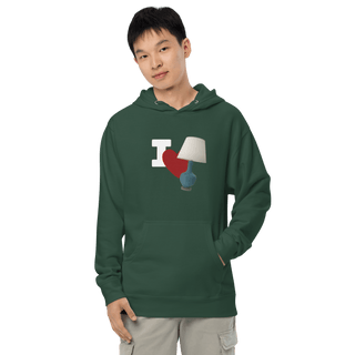 I Love Lamp Unisex Hoodie VAWDesigns