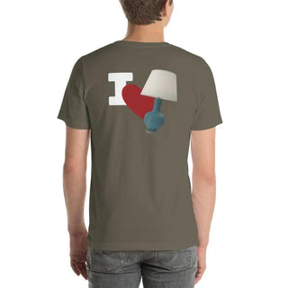 I Love Lamp Unisex t-shirt (BACK) VAWDesigns