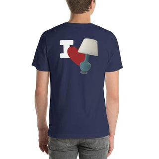 I Love Lamp Unisex t-shirt (BACK)