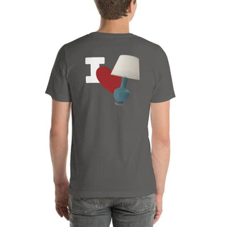 I Love Lamp Unisex t-shirt (BACK) VAWDesigns