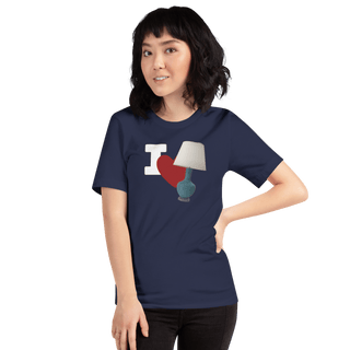 I Love Lamp Unisex t-shirt VAWDesigns