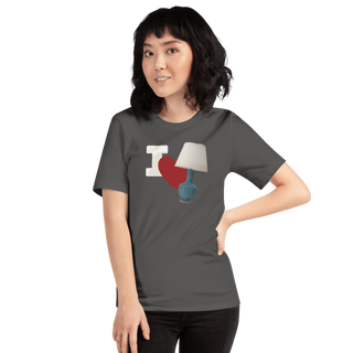 I Love Lamp Unisex t-shirt VAWDesigns