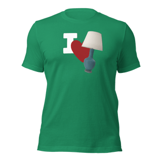 I Love Lamp Unisex t-shirt VAWDesigns