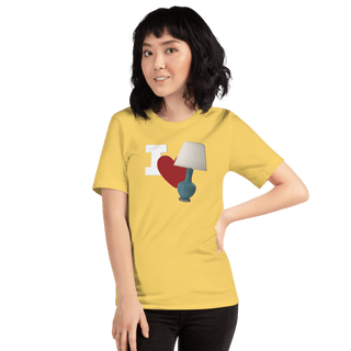 I Love Lamp Unisex t-shirt VAWDesigns