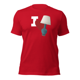 I Love Lamp Unisex t-shirt VAWDesigns