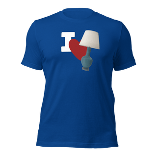 I Love Lamp Unisex t-shirt VAWDesigns