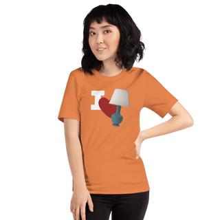 I Love Lamp Unisex t-shirt VAWDesigns