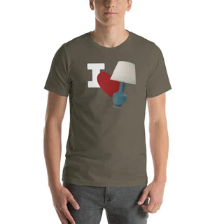 I Love Lamp Unisex t-shirt VAWDesigns