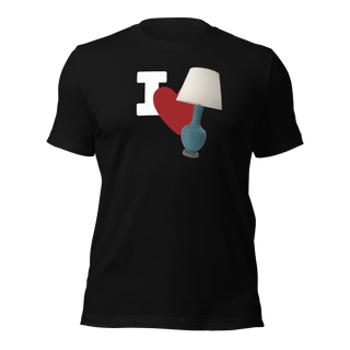 I Love Lamp Unisex t-shirt VAWDesigns