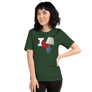 I Love Lamp Unisex t-shirt VAWDesigns