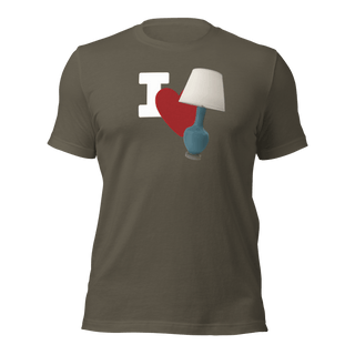 I Love Lamp Unisex t-shirt VAWDesigns