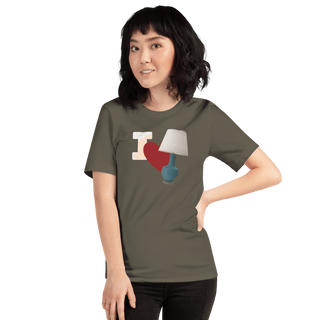I Love Lamp Unisex t-shirt VAWDesigns