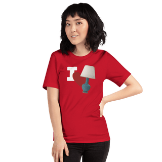 I Love Lamp Unisex t-shirt VAWDesigns