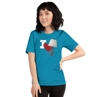 I Love Lamp Unisex t-shirt VAWDesigns