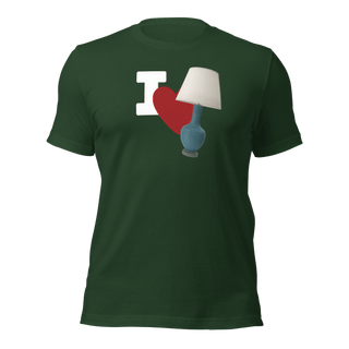 I Love Lamp Unisex t-shirt VAWDesigns