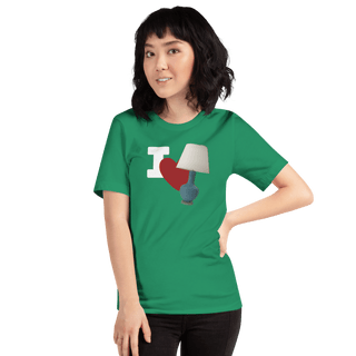 I Love Lamp Unisex t-shirt VAWDesigns