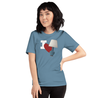 I Love Lamp Unisex t-shirt VAWDesigns