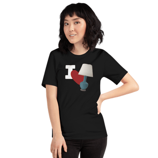 I Love Lamp Unisex t-shirt VAWDesigns