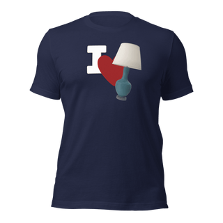 I Love Lamp Unisex t-shirt VAWDesigns