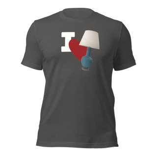 I Love Lamp Unisex t-shirt VAWDesigns