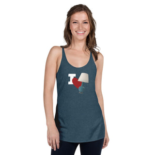 I Love Lamp Women's Racerback Tank VAWDesigns