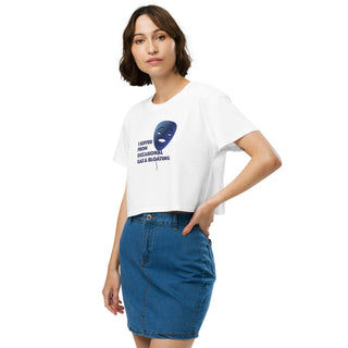 I Suffer From Occasional Gas and Bloating  Women’s crop top VAWDesigns