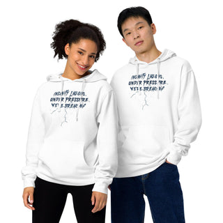 Insanity Laughs Under Pressure Unisex midweight hoodie VAWDesigns