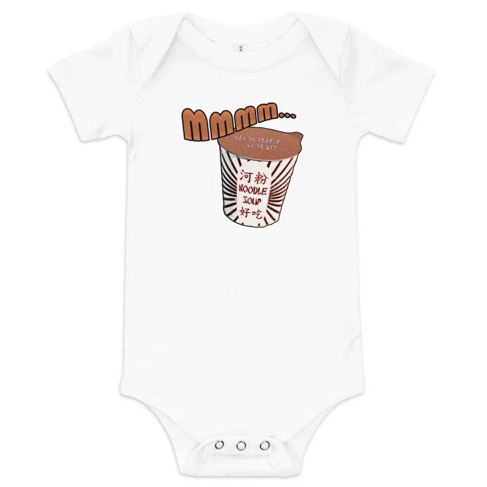 Mmm, Noodle Soup Baby short sleeve one piece VAWDesigns