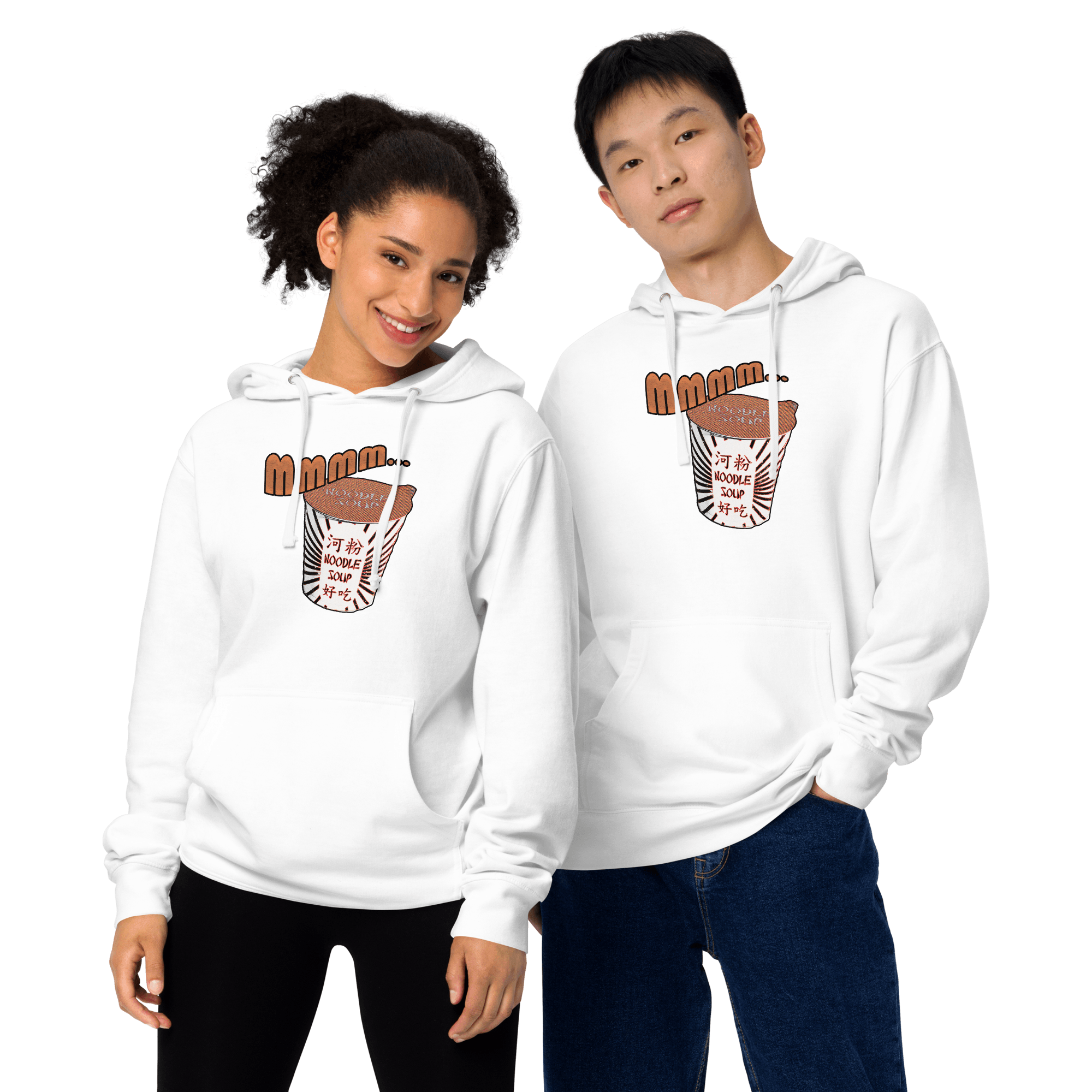 Mmm, Noodle Soup Unisex midweight hoodie VAWDesigns