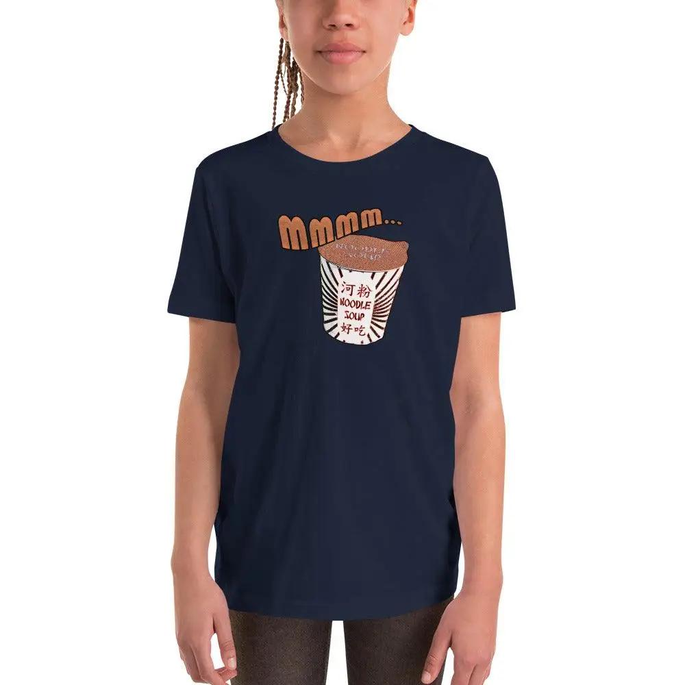 Mmm, Noodle Soup Youth Short Sleeve T-Shirt VAWDesigns
