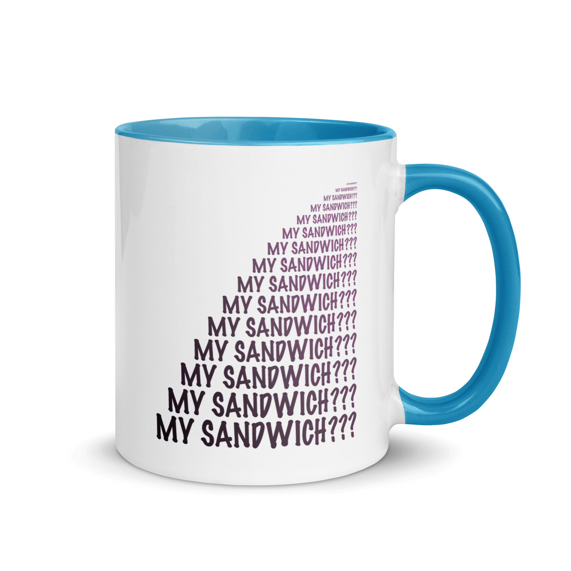 My Sandwich? Mug with Color Inside VAWDesigns