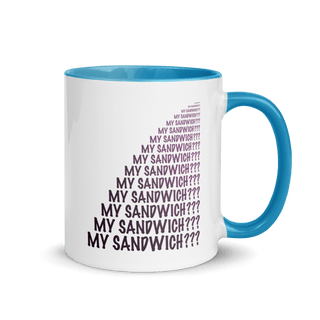 My Sandwich? Mug with Color Inside VAWDesigns