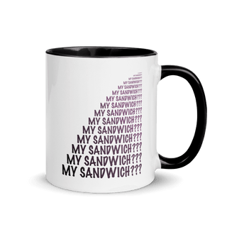 My Sandwich? Mug with Color Inside VAWDesigns