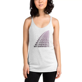 My Sandwich Women's Racerback Tank VAWDesigns