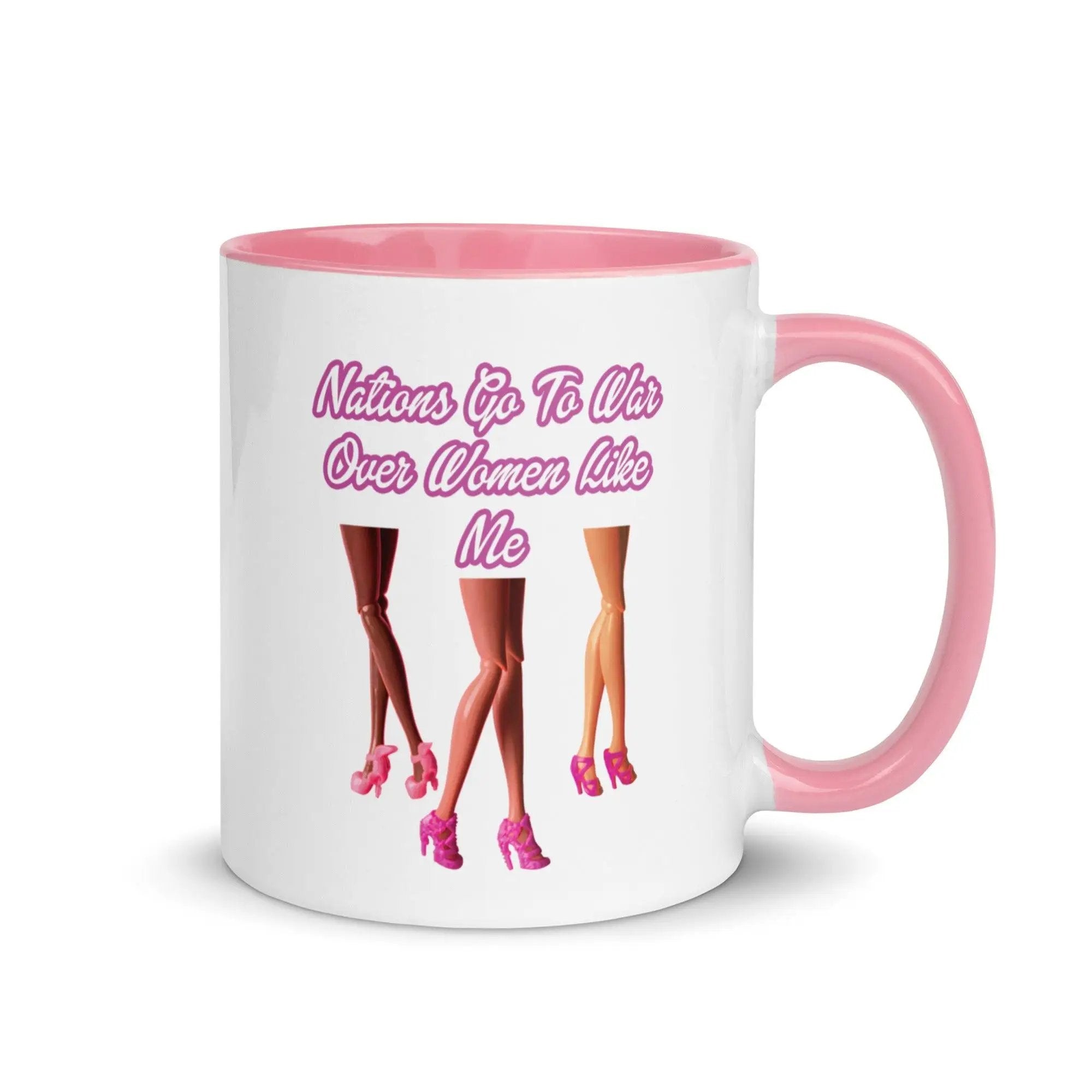 Nations Go To War Over Women Like Me Mug with Color Inside VAWDesigns