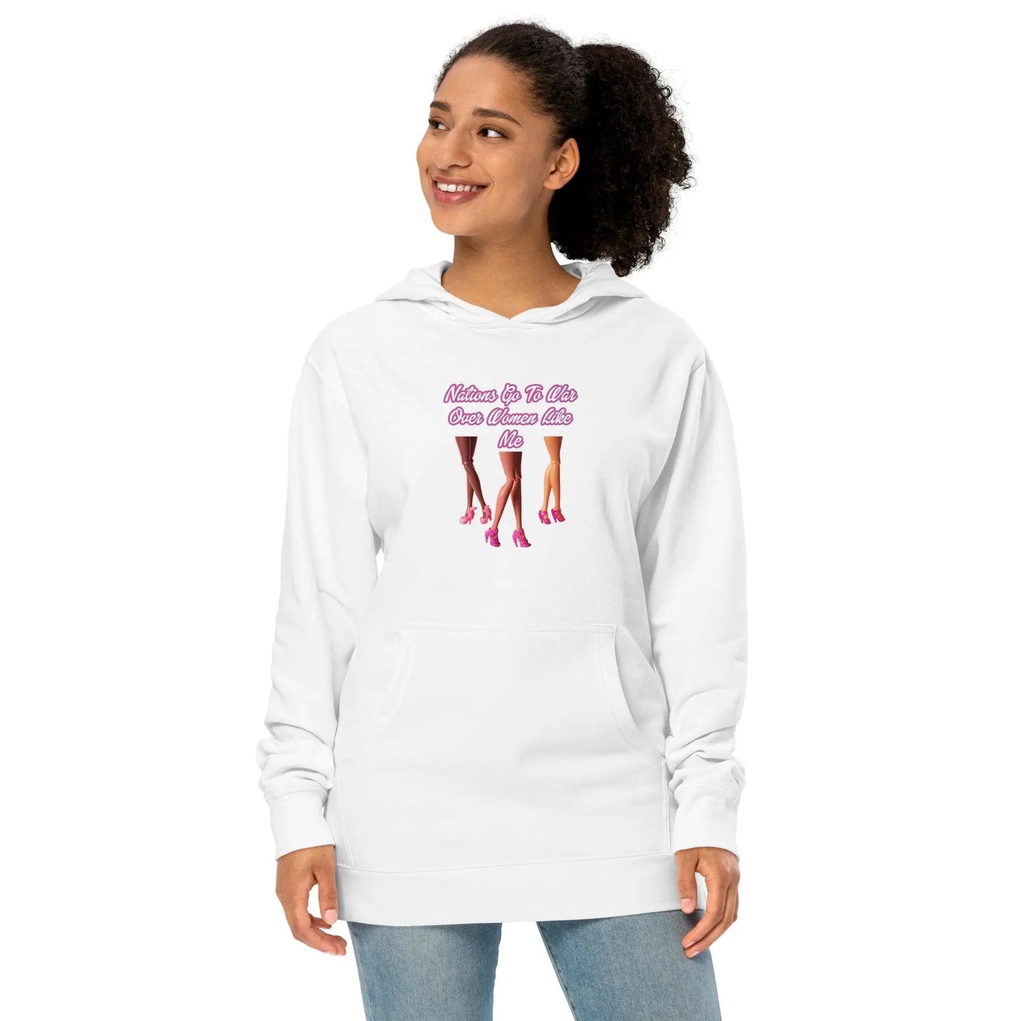 Nations Go To War Over Women Like Me Unisex midweight hoodie