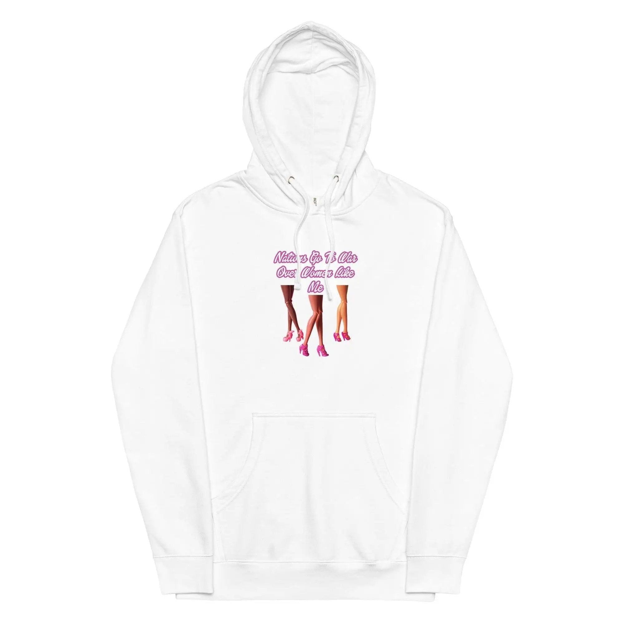Nations Go To War Over Women Like Me Unisex midweight hoodie VAWDesigns