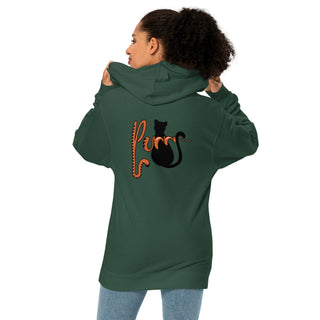 Purrr...Unisex midweight hoodie (BACK)