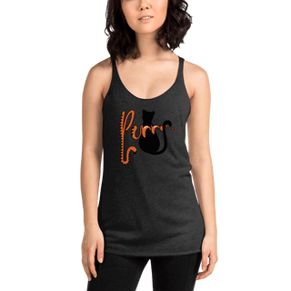 Purrr.... Women's Racerback Tank VAWDesigns