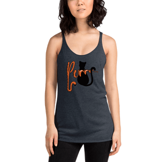 Purrr.... Women's Racerback Tank VAWDesigns